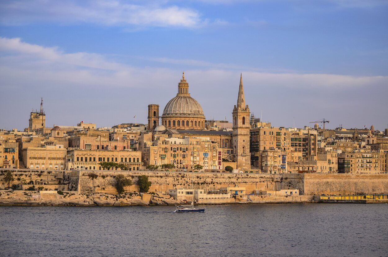 Vista panorámica de La Valeta, en Malta
