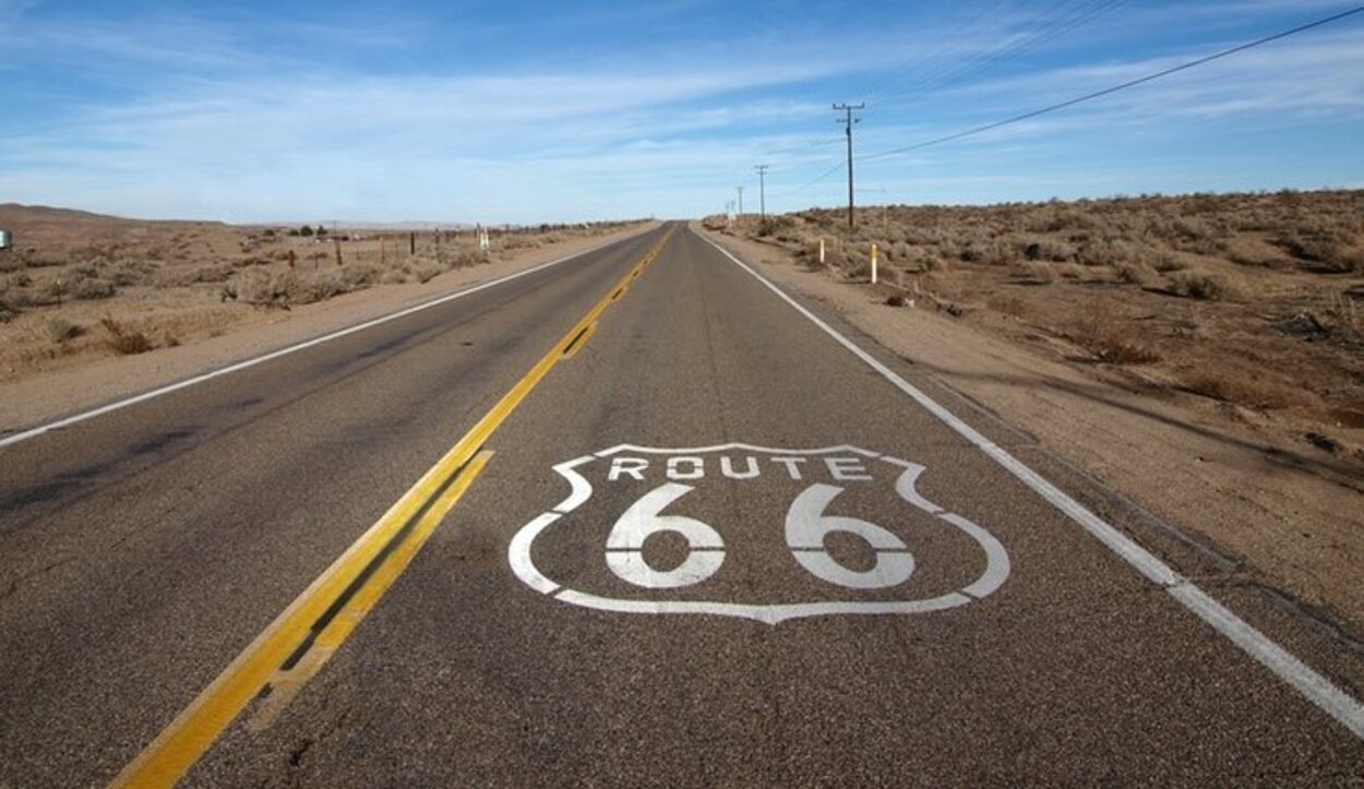 El clásico símbolo de la Ruta 66