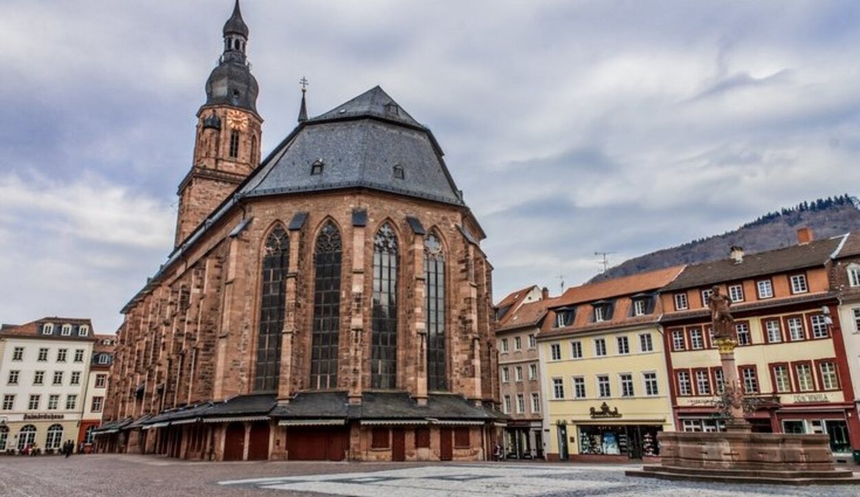 La iglesia más popular de la ciudad de Heidelberg