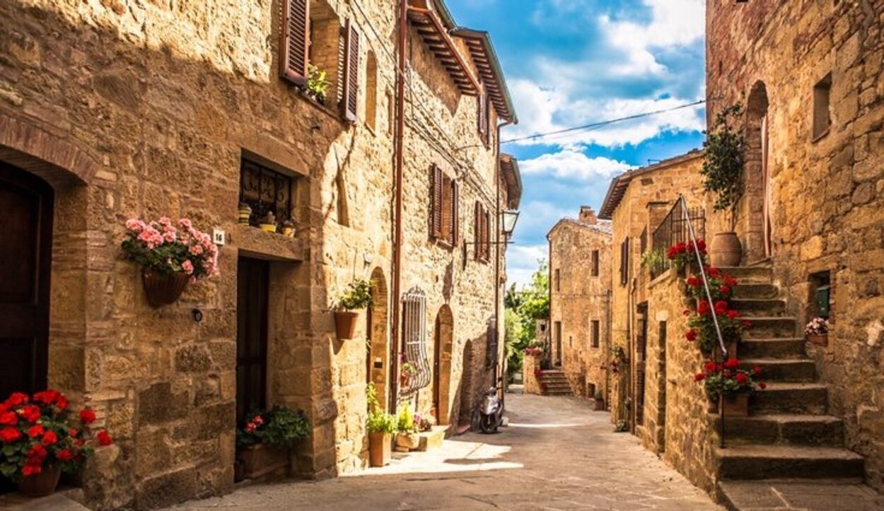 Las calles de la Toscana, Italia