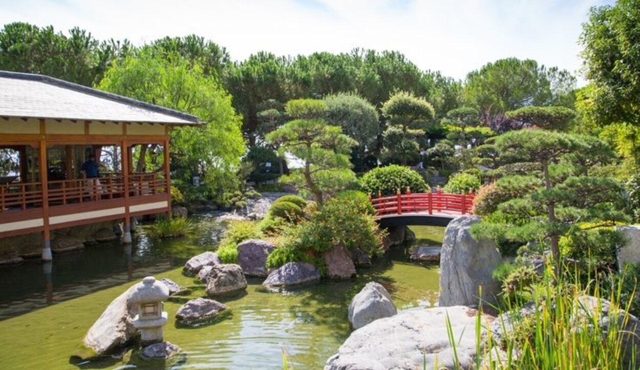El Jardín Japonés fue creado en 1994 a petición del Príncipe Rainiero III