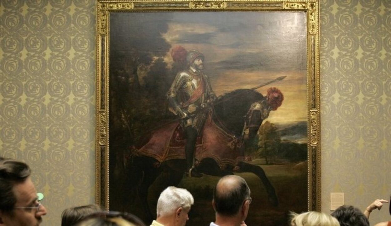 "Carlos V en la Batalla de Mühlberg", Tziano