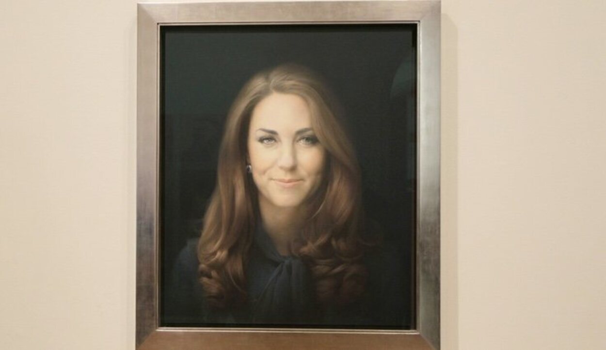Retrato de Kate Middleton, patrona real de la National Portrait Gallery