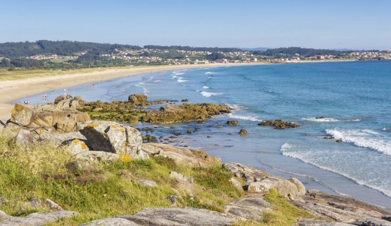 La playa de A Lanzada en Galicia es considerada una de las más limpias de Europa
