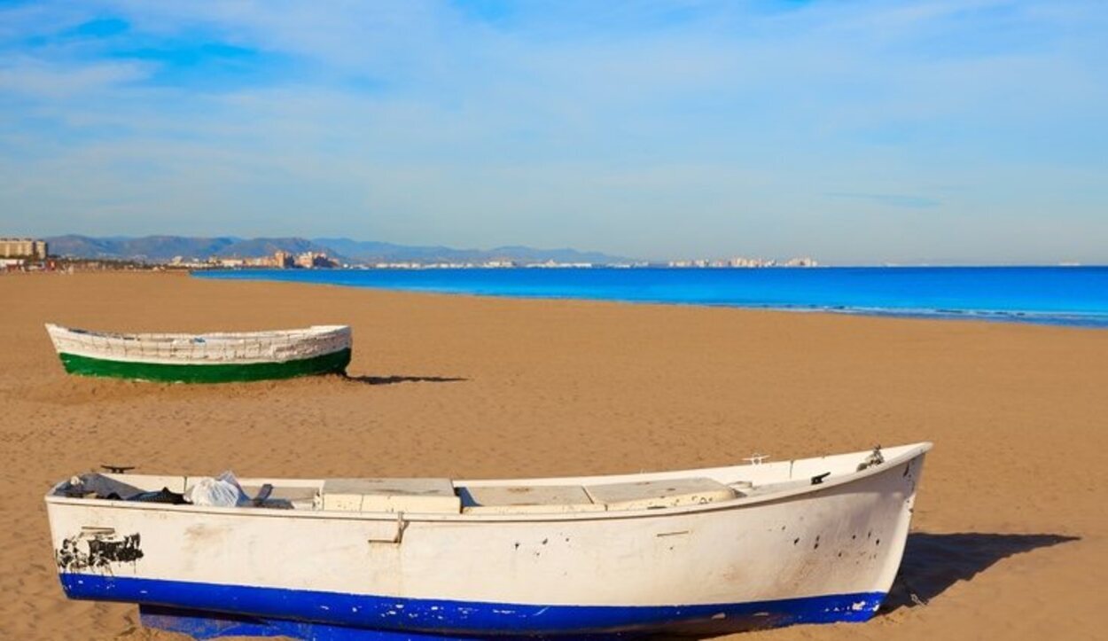 La playa de la Malvarrosa es una de las mejores de la Comunidad Valenciana