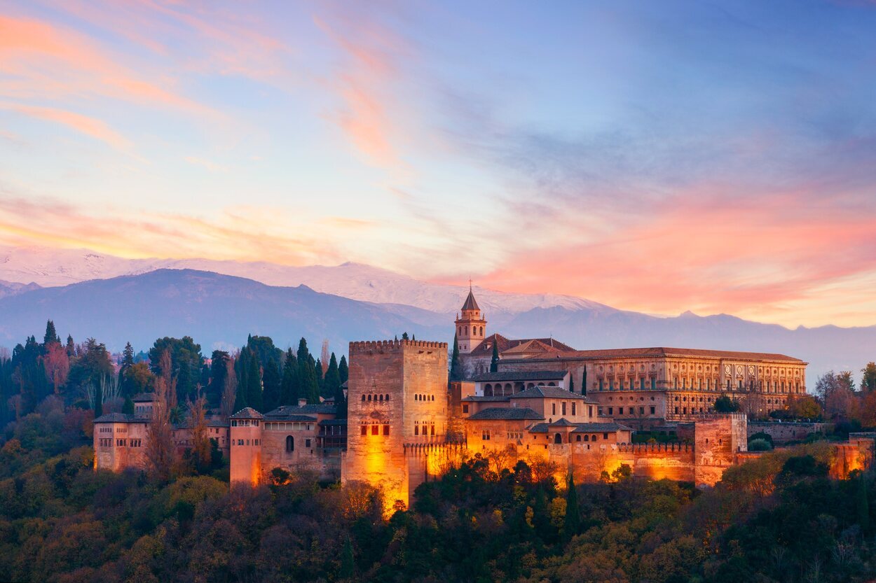 Vista de La Alhambra desde el mirador de San Nicolás