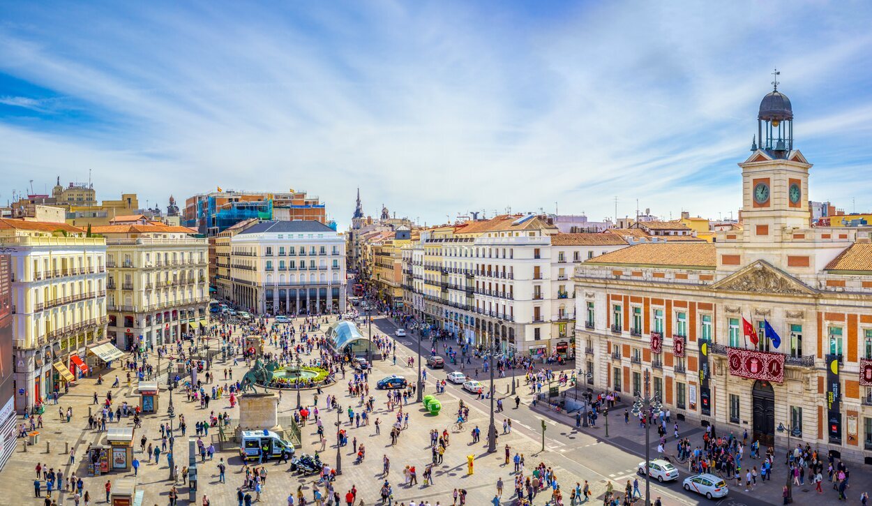 La zona de Sol es la más transitada en Madrid