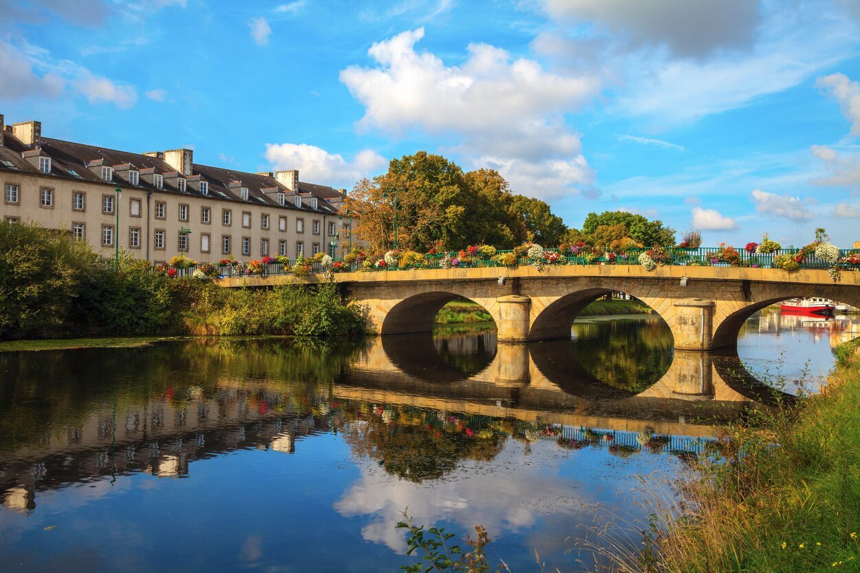 Uno de los tantos puentes preciosos de Nantes