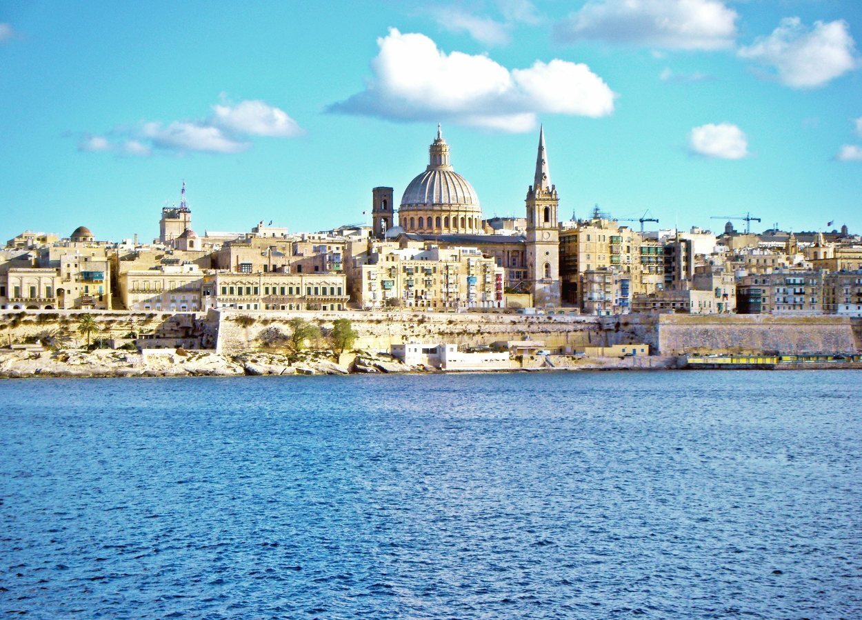Postal de La Valeta, la capital de Malta