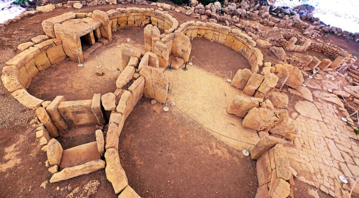 El templo megalítico de Hagar Qim está muy bien conservado