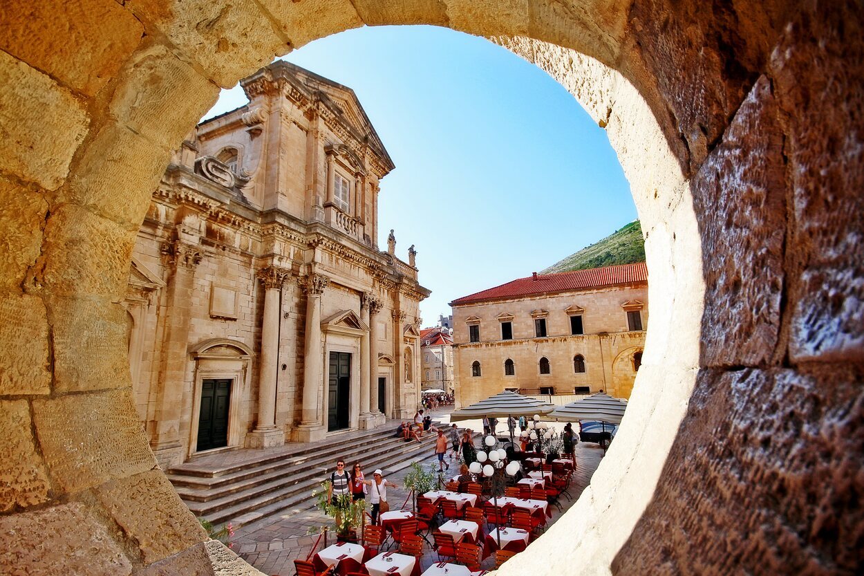 Fachada de la catedral de Dubrovnik