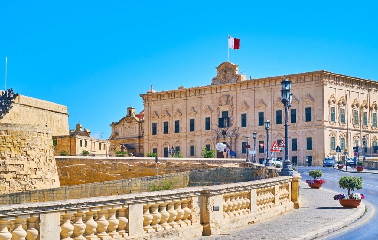 El Albergue de Castilla es la residencia del Primer Ministro de Malta