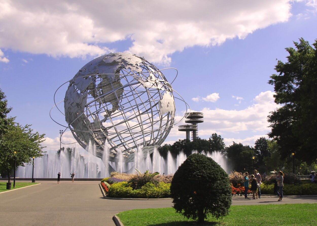 El Unisphere Corona Park representa el avance científico y cultural del siglo XX