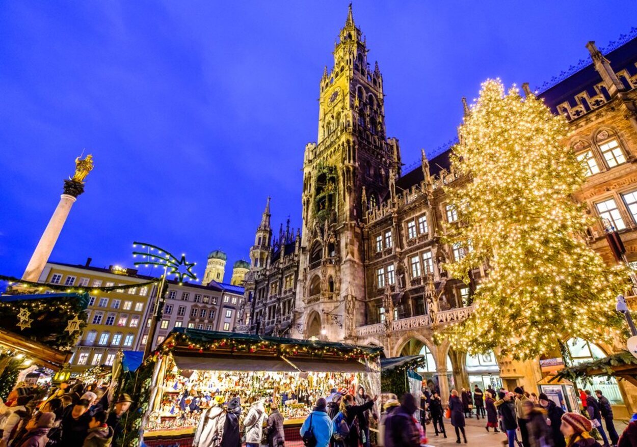 En Munich se puede encontrar el famoso mercado de Navidad Christkindlmarkt
