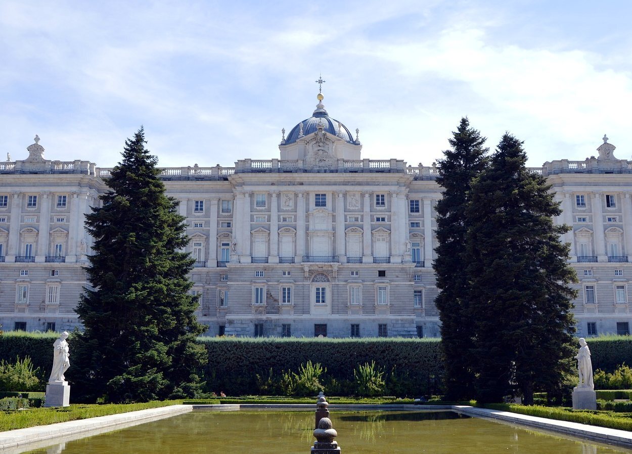 El Palacio Real desde los Jardines de Sabatini