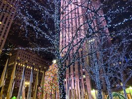 Luces de Navidad en Rockefeller Plaza, Nueva York