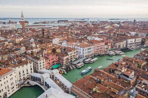 Vista área de Venecia