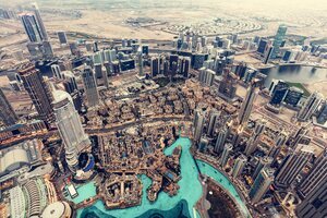 Vistas de Dubai desde el Burj Khalifa
