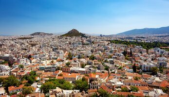 Vista de Atenas y del Monte Licabeto