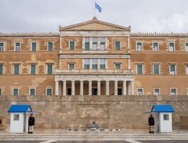 Parlamento Griego en la Plaza SIntagma de Atenas