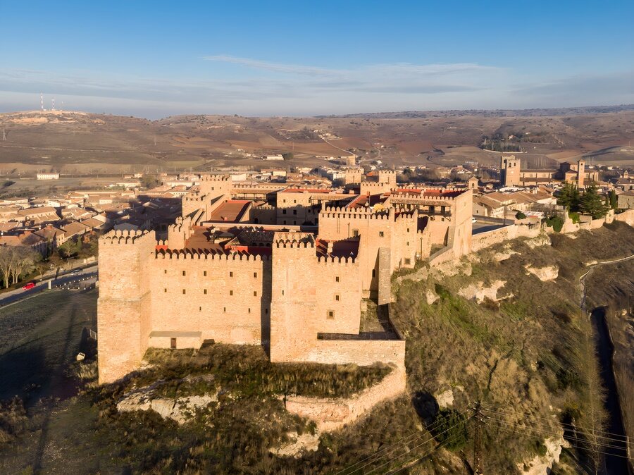 Vista aérea del Castillo de Sigüenza
