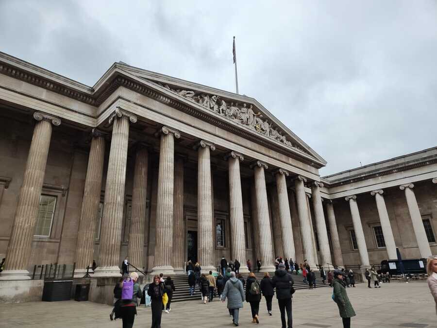 Exterior del Museo Británico en Londres
